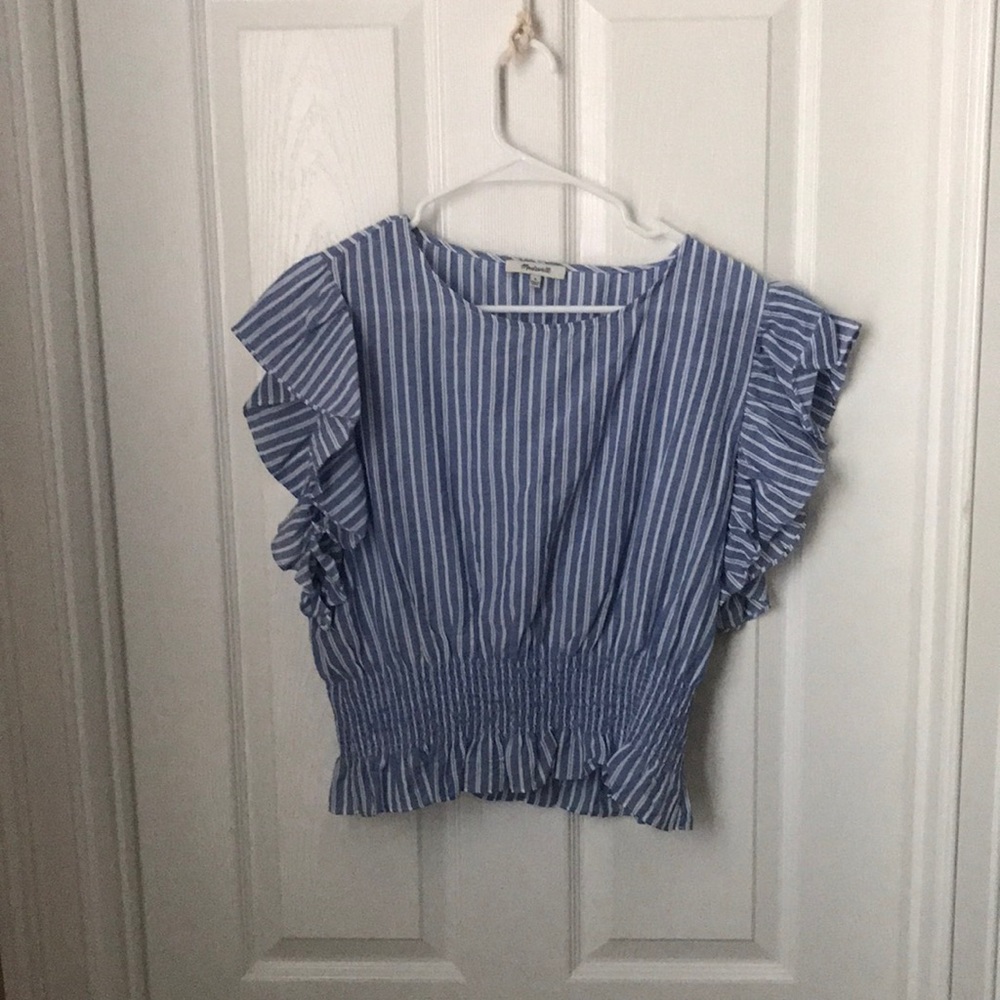 NWOT Madewell Flutter Sleeve Top